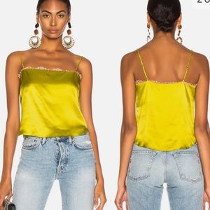 Fleur du Mal lace straight neck cami